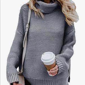 Kingfen! Chunky knit turtleneck sweater (L)